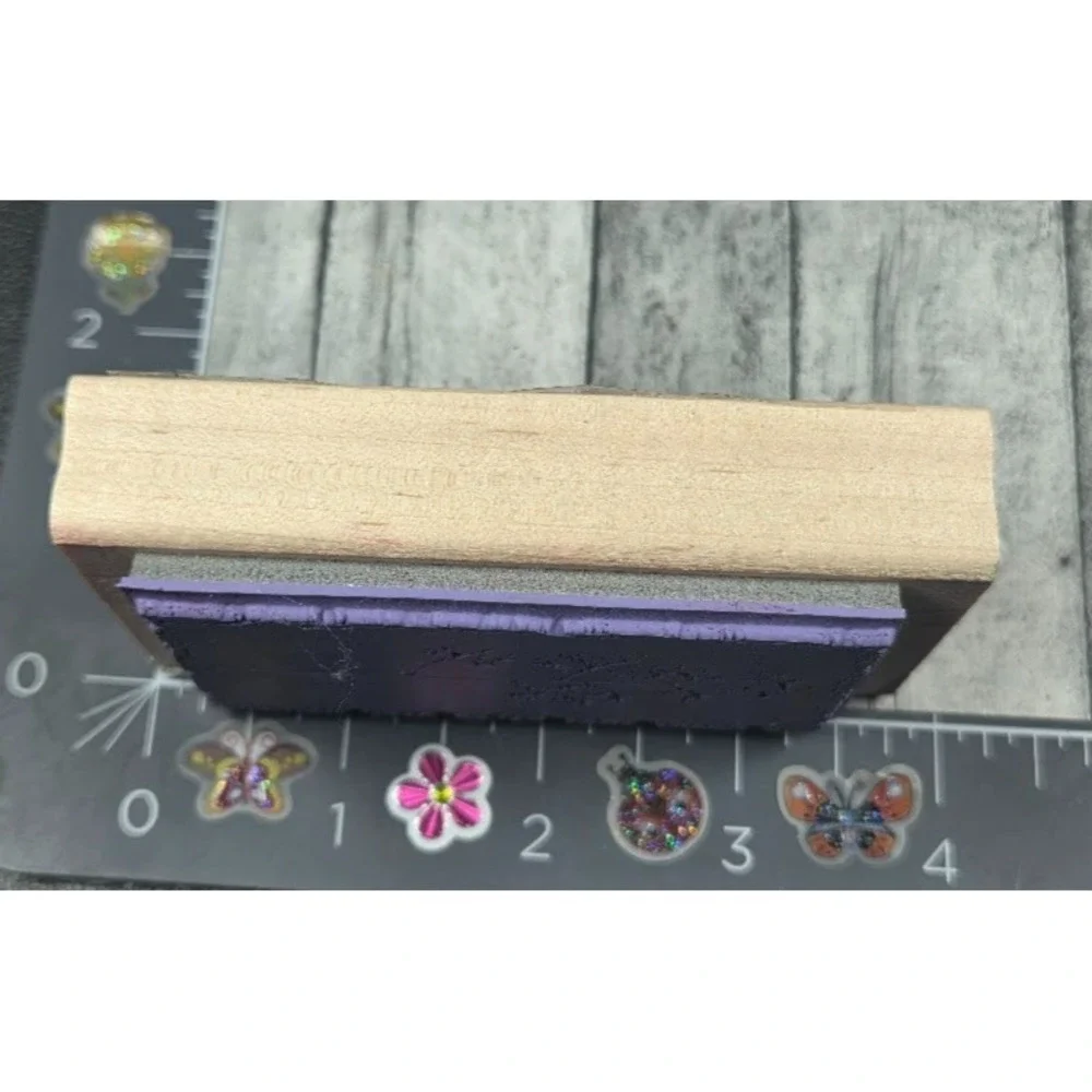 Stampin' Up! Heart That Gives Also Gathers Plant Flower Rubber Stamp Wood #F91